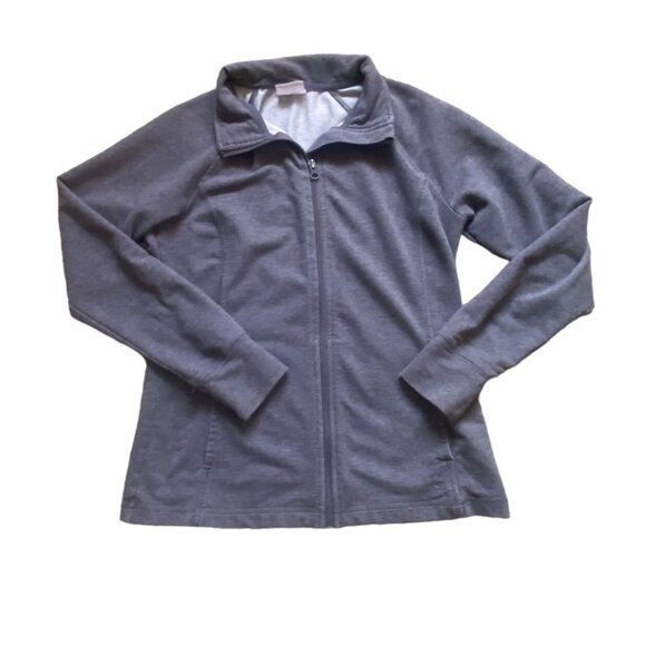 Danskin Now Womens Zip Up Collared Sweatshirt-Gray-Size Small-GUC - Picture 1 of 5